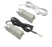 JT500 12V 24V DC Pompa Acqua 600L/H Acquario solare ad alta pressione Micro Pompa sommergibile elettrica a tre nuclei con adattatore(12V black-12V2A24W)