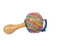 JTAphrique Cabasa Shekere - Shaker musicale realizzato a mano, in legno di Shekere dell'Africa occidentale, per musicoterapia