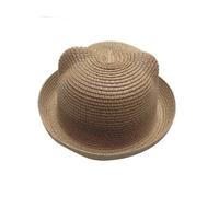 JTC bambini cappello per bambine e ragazze gatto orecchio ragazza giovane Melone Berretto Cappello di paglia da 11 colori