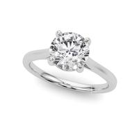 JTC LTD Anello di fidanzamento da donna con diamante solitario coltivato in laboratorio in oro 9 kt 375/1000 marchiato nel Regno Unito, colore D, purezza VVS, prodotto nel Regno Unito, J, Metallo