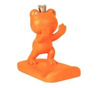 JTDZ Carino Rana Supporto Del Telefono Kawaii Animali Arancione Cellulare Desk Stand Novità Resina Desktop Staffa Accessori Ufficio Home Decor