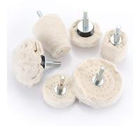 JTENG Disco lucidante per Trapano，lucidatrice e Avvitatore a Batteria, Cotton Mop Rotella di Lucidatura Rilievo per Auto, Alluminio, Gioielli, Chrome, Ceramica, Acciaio Inossidabile (6PCS)