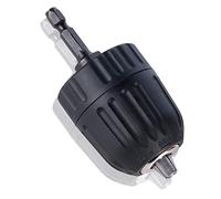 JTENG Mandrino con Codolo Esagonale 3/8" - 24UNF Rapida con Adattatore 0,8-10 mm Mandrino Autoserrante per Trapano a Pistola, Trapano Elettrico