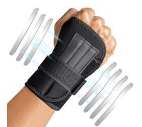 JTF Tutore Polso Destro con 7 Stecche Metallo,Comode Tutore Tunnel Carpale Regolabile e Traspirante per Uso Sport e Quotidiano, Polsiera per Disagio Articolare Dolore Rigido (M,19-24 CM)