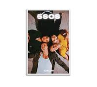 JTFCKH Poster su tela con stampa artistica da parete di 5 Seconds of Summer con foto di un rapper per musica, decorazione artistica da parete per camera da letto, 50 x 75 cm, senza cornice