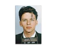 JTFCKH Poster su tela con stampa artistica da parete di Frank Sinatra e autografata da un rapper, decorazione artistica da parete per camera da letto, 20 x 30 cm, senza cornice
