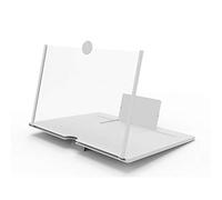 JTIAN Lente D'ingrandimento Dello Schermo Del Telefono Da 10 Pollici, Amplificatore Dello Schermo Del Telefono 3D, Schermo Del Proiettore Dell'ingrandimento Del Telefono Cellulare Per I Film (White)