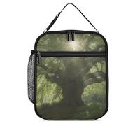 JTKBNVM Alla ricerca di alberi Lunch Box Lunch Bag Lunch Box per donne uomini Borsa termica per il pranzo Carino Borse per il pranzo per donne Adulto Lunch Box Grande Lunch Box Isolato Lunch Box