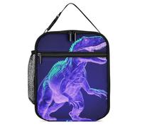 JTKBNVM Borsa per il pranzo in stile dinosauro verde borsa per il pranzo per donne uomini borsa termica per il pranzo carino borse per il pranzo per donne adulti Lunch box grande scatola per il pranzo