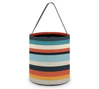 JTKBNVM Borsa tote per Halloween, per donne e uomini, alla moda, a righe, per Halloween, caramelle, sacchetti riutilizzabili, secchiello per caramelle, stile, taglia unica