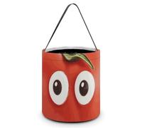 JTKBNVM Borsa tote per Halloween, per donne e uomini, con la mia testa, pomodori, sacchetti per caramelle di Halloween, riutilizzabili, secchiello per caramelle, stile, taglia unica