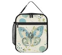JTKBNVM Circles And Green Dots Lunch Box Lunch Bag Lunch Box per donne uomini Borsa termica per il pranzo Carino Borse per il pranzo per donne Adulto Lunch Box Grande Lunch Box Isolato Lunch Box