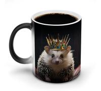 JTKBNVM Corona con riccio tazza da caffè cambia colore tazza tazza da caffè divertente tazza da caffè carino tazze da caffè grande tazza da caffè in ceramica novità tazze da caffè grande tazza da