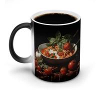 JTKBNVM Italian Pasta Pictures Tazza da caffè Cambia colore Tazza da caffè Tazza da caffè Divertente Tazza da caffè Tazze carine Grande Tazza da caffè in ceramica Tazza da caffè Novità Tazza da caffè