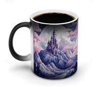 JTKBNVM Nuvole sopra il castello Tazza da caffè cambia colore tazza da caffè divertente tazza da caffè carino tazza da caffè grande tazza da caffè in ceramica novità tazze da caffè grande tazza da