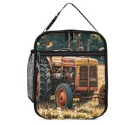 JTKBNVM Old Tractor Photoes Farm Lunch Box Borsa per il pranzo per donne Uomini Borsa termica per il pranzo Borsa per il pranzo Carino Borse per il pranzo per donne Adulto Lunch Box Grande Contenitore