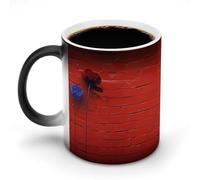JTKBNVM Una tazza da caffè con muro di mattoni rossi tazza che cambia colore tazza da caffè divertente tazza da caffè carino tazza da caffè grande tazza da caffè in ceramica novità tazze da caffè