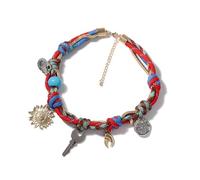 jtkhaweh Collana Uomo Donna Gioielli Ciondolo Pendente Necklace Ciondolo retrò Personalizzato, Catena Clavicola Stile Corda Tessuta A Mano, Collana da Donna