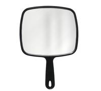 JTKREW 1 pezzi Grande specchio a mano con comoda maniglia, grande specchio portatile per barbieri, parrucchieri, studi dentistici, per tagliare i capelli e applicare il trucco