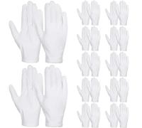 JTKREW 12 Paia Di Guanti In Cotone Bianco Per Donne Uomini Idratanti Durante La Notte Coricarsi Guariscono Eczema Lozione Dormire Mani Cure Termali Riparazione Ruvida Screpolata Secca Pelle