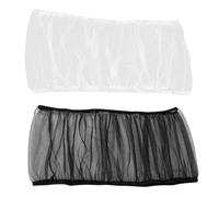 JTKREW 2 coperture universali per Gabbie per Uccelli,Copertura per Gabbia,Copertura in Rete,per pappagalli Regolabili,Rete Morbida in Nylon,per Gabbie per Uccelli(Nero,Bianco