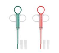 JTKREW 2 PCS Pet Pill Dispenser Siringa per Animali da Compagnia Animali Medici Dispenser Animali Medici Dispenser con 4 Punte Morbide Riutilizzabili per Gatti Cani