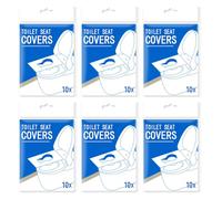 JTKREW 60 Pezzi Copriwater USA e Getta Igienici,Copri Tazza WC Monouso Impermeabili Biodegradabili Coprisedili per WC per Viaggio Bagni Pubblici Hotel,Copriwc Monouso per Adulti e Bambini