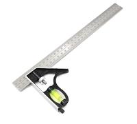 JTKREW Righello Combinato Squadra Combinata Regolabile con livella a Bolla e Strumento di marcatura Righello Universale 45 90 Grado per Falegname misurare et segnare