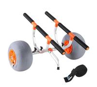 JTKSSCS Carrello Kayak 350lbs Kayak Trailer Cart Foldable Canoe Trolley Cart with 12'' Tires for Paddle Boards Float Mats Jon Boats Transport