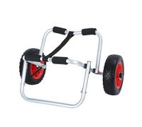 JTKSSCS Carrello Kayak Foldable Kayak Cart with 10-inch Tires, Adjustable Kayak Transport Dolly Trailer, all-Terrain Kayak Paddleboard Carrier Trolley