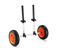 JTKSSCS Carrello Kayak Heavy Duty Kayak Cart, Detachable Canoe Trolley Cart with 10'' Solid Tires, Adjustable Width Top Foam Protection