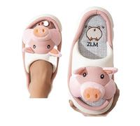 JTKSSCS Ciabatte Donna Casa Pantofole con plateau da donna, casual, casa, maialino, firmate, in cotone e lino, carine, punta aperta, alla moda(White,38-39)