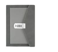 JTKSSCS Diario Con Lucchetto Libro con note segrete Trifold Password scolastica Forniture for quaderni for ufficio Agenda Blocco note Blocco note Diario delle riunioni Studente(Grey)