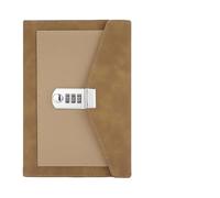 JTKSSCS Diario Con Lucchetto Libro con note segrete Trifold Password scolastica Forniture for quaderni for ufficio Agenda Blocco note Blocco note Diario delle riunioni Studente(Brown)