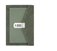 JTKSSCS Diario Con Lucchetto Libro con note segrete Trifold Password scolastica Forniture for quaderni for ufficio Agenda Blocco note Blocco note Diario delle riunioni Studente(Green)