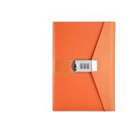 JTKSSCS Diario Con Lucchetto Notebook da 200 pagine Libro con password Diario segreto Blocco password Notebook Blocco note Scuola Forniture for ufficio di cancelleria Regali for bambini(Orange)