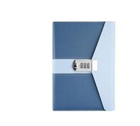 JTKSSCS Diario Con Lucchetto Notebook da 200 pagine Libro con password Diario segreto Blocco password Notebook Blocco note Scuola Forniture for ufficio di cancelleria Regali for bambini(Blue)