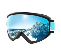 JTKSSCS Maschera Sci Children's snow goggles Anti-Fog Winter for (8-14) Youth Girls Boys Snow Snowboard(Gold)