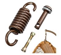 JTKSSCS Molle per amache sospese Spring Hook Accessories Coffee Color Stainless Steel Hammock Part Swing Hanging Hardware Kit Hooks(Coffee)