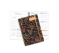 JTKSSCS Quaderno Appunti Agenda settimanale efficiente A5 con cinghie for quaderno(Style 2)