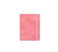 JTKSSCS Quaderno Appunti Quaderni con calendario e spirale A5 blocco note(Pink)
