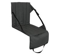 JTKSSCS Sedia Da Pesca Sedia da pesca pieghevole con sedile tascabile supporto for la schiena eventi sportivi Campeggio Spiaggia Viaggi Concerti all'aperto(Black)