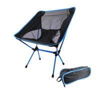 JTKSSCS Sedia Da Pesca Sedia Portatile Con Schienale Pigro Pieghevole In Lega Di Alluminio Leggera Fascia Alta Da Luna For Esterni Campeggio(Sky blue)
