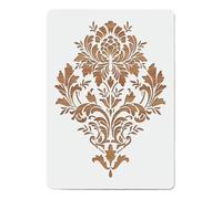 JTKSSCS Stencil per Pareti 1 Pezzo A4 Stencil Barocco Vintage for Pittura murale Fai da Te Modello Floreale Classico Arredamento for la casa