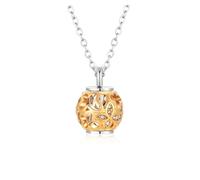 JTKSSCS Urna Collane per Ceneri Collana di cremazione con urna cristallo a forma farfalla cava da 2 pezzi, sempre nel mio cuore, pendenti commemorativi for gioielli moda delle ceneri(Gold)