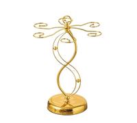 JTKSSCS Weinglashalter Creative Desktop Wine Glass Stand Iron With 6 Hooks Holder Storage Rack For Kitchen Bar Living Room(Color4)