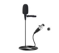 JTLAU Microfono Lavalier, microfono cardioide a condensatore a clip, compatibile con sistema wireless Shure Microphone, mini connettore XLR a 4 pin, ideale per lezioni, teatro, attori