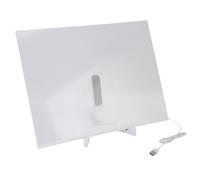 JTLB Acrilic Dry Cancella, Scheda di Scrittura a LED, Tavola con 7 Colori per Bambini, Tavolo da Disegno Illuminato con Stand, Alimentato da USB, Ideale per la creatività Infinita e