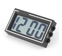 JTLB DigitalAuto Cruscotto da Scrivania Orologio Digitale Orario Data Schermo LCD Self A Stick On Clock Orologio 6×4×2 Auto Cruscotto da Scrivania Orologio Digitale Orario Data