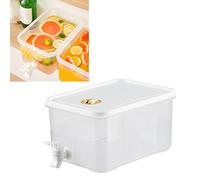 JTLB Dispenser per Bevande in Plastica, 3,5 Litri con Rubinetto per Bevande Fredde, Acqua, Limonata e tè
